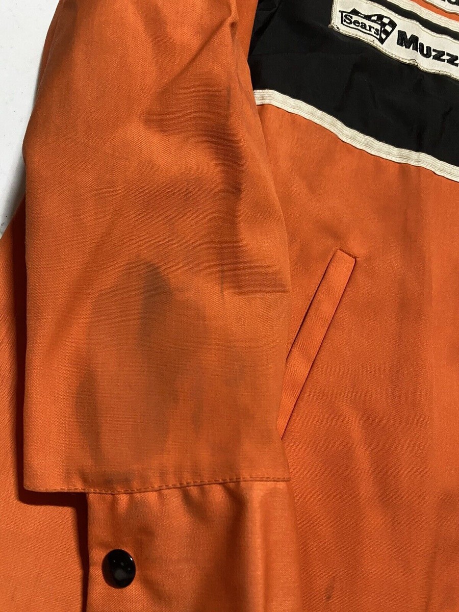 Vintage 70s Sears Racing Jacket Large Perma Prest Talon