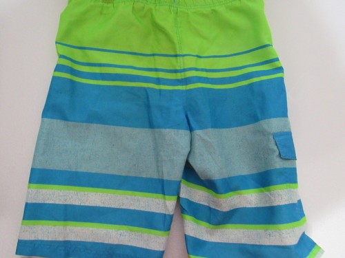 OP Ocean Pacific Boy's X-Large 14-16 Stripe Lime Green Swim Trunks - Picture 5 of 5