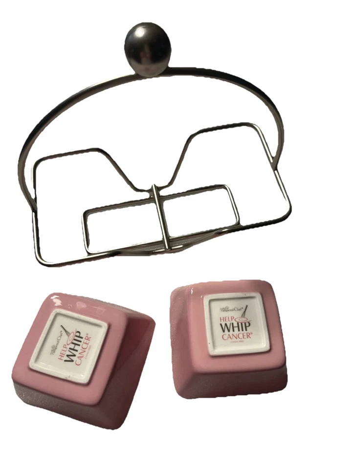 Pampered Chef Pink Trays With Holder - Image 3 of 4