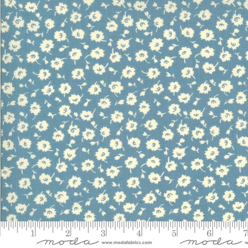 Moda IT'S ELEMENTARY 21787 15 Blue Floral AMERICAN JANE Quilt Fabric 1930s Repro - Picture 4 of 7