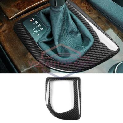 Carbon Fiber Control Gear Shift Panel Cover Fit For BMW 5 Series E60 2004-2007