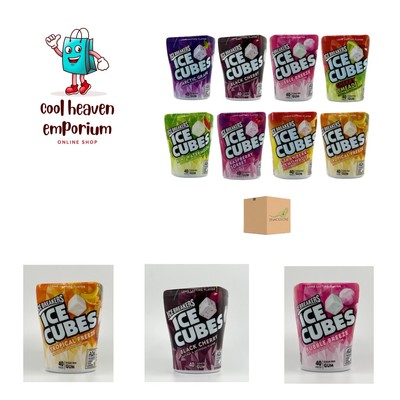 Ice Breakers Ice Cubes Gum Variety 8 Pack of Fruity Flavors- Bubble Breeze, T...