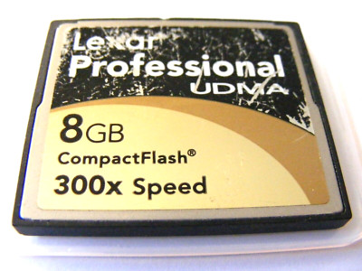 ,, 8GB Compact Flash Card 300x ( 8 GB CF Karte ) LEXAR Professional gebraucht ,,