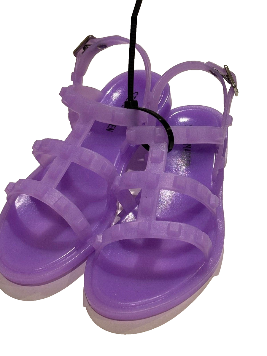 Steve Madden Travel J Jelly Ankle Strap Studded Sandals Girl's