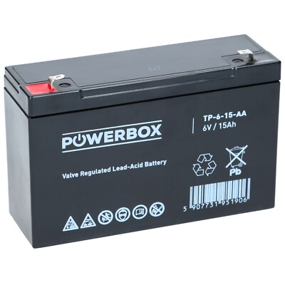 Akku 6V 15Ah Blei Gel Akku Batterie Elektrofahrrad E Bike Scooter Echolot