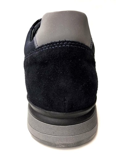 SCARPE SNEAKERS CASUAL UOMO NERO GIARDINI A800560U PELLE ORIGINALE AI NEW - 第 5/6 張圖片