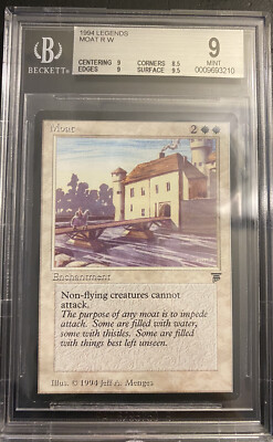 Moat - BGS 9 MINT - Legends - MTG - Legacy - MTG - Reserved List