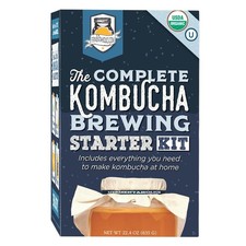 Kombucha Brewing Starter Kit   USDA Certified Organic SCOBY  Tea, Complete H...