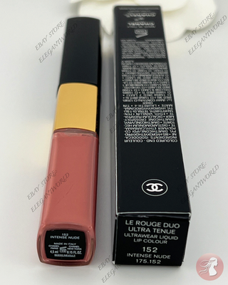 CHANEL LE ROUGE DUO COLOUR #152 INTENSE NUDE ULTRA TENUE LIQUID