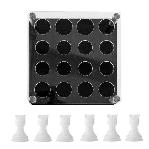 Multipurpose Chess Silicone Molds Stand Acrylic Rack for Game Pieces - Afbeelding 4 van 10