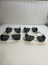 Lot Of 4 Vintage Crews Foreman Safety Glasses Z87 Lens Side Shields, 147MM