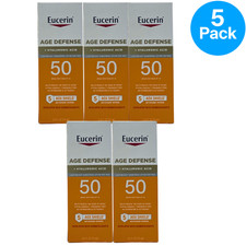 Eucerin Age Defense Face Sunscreen SPF 50 2.5 oz 5 Pack New Exp 10/26
