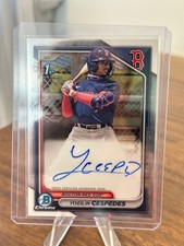 Yoeilin Cespedes 1st Bowman Chrome Auto - 2024 Bowman #CPA-YCE Red Sox RC