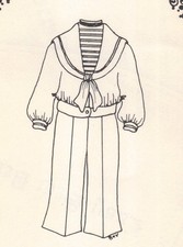 Boy or Girl sailor outfit sewing DOLL PATTERN YOU Pick your size