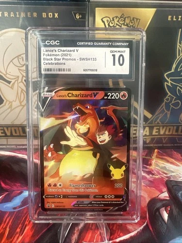 CGC 10 - 2021 Lance’s Charizard V SWSH 133 - ENG Celebrations