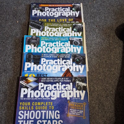 5 Practical Photography magazines Issue August spring june july 2020 very good