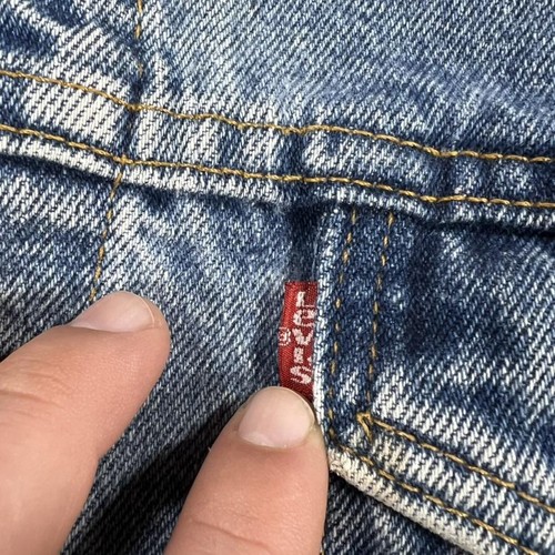 Vintage Levis Denim Jacket Mens Large Light Blue Wash Trucker 70507-4890 90s by Levi's, Size L, $54.13 - Photo 5