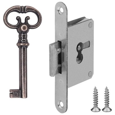 15mm Mortise Lock Key Replacement Furniture Decoration Cabinet, Right