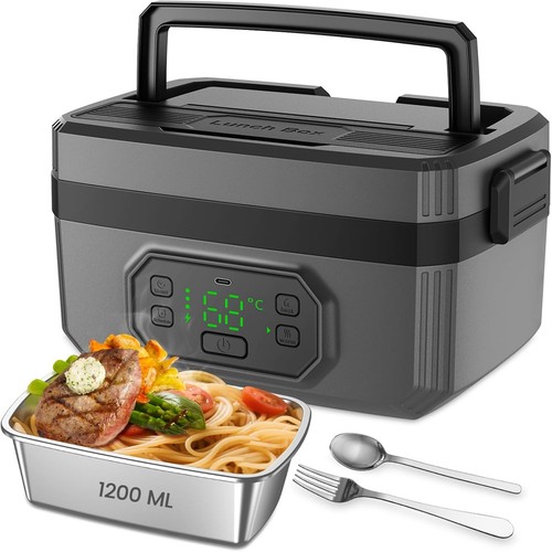 Cordless Electric Lunch Box for Adults 21000mAh Rechargeable Heated Lunch1946 - Picture 5 of 10