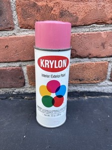 Vintage Krylon 2110 Hot Pink Spray Paint 1991 Rusto Graffiti Paper Rare Can Seen
