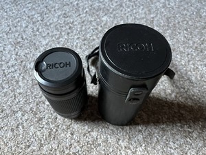 Ricoh XR Rikenon 1:4 200mm lens (Pentax mount??) with original case