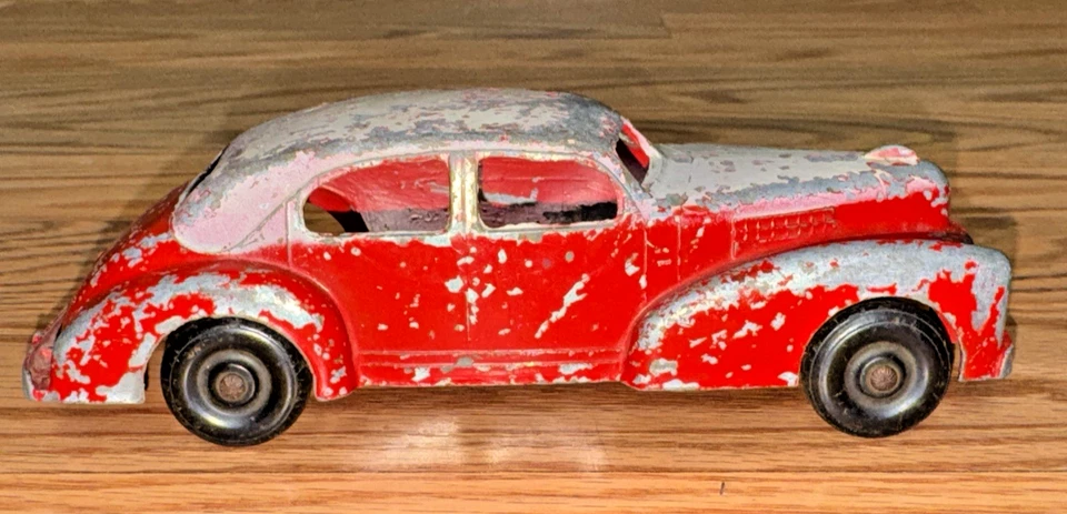 Lote de 3 juguetes de acero prensado de la década de 1950 Hubley Stafford diésel Marx transporte automático de colección Col Foto 4 de 4