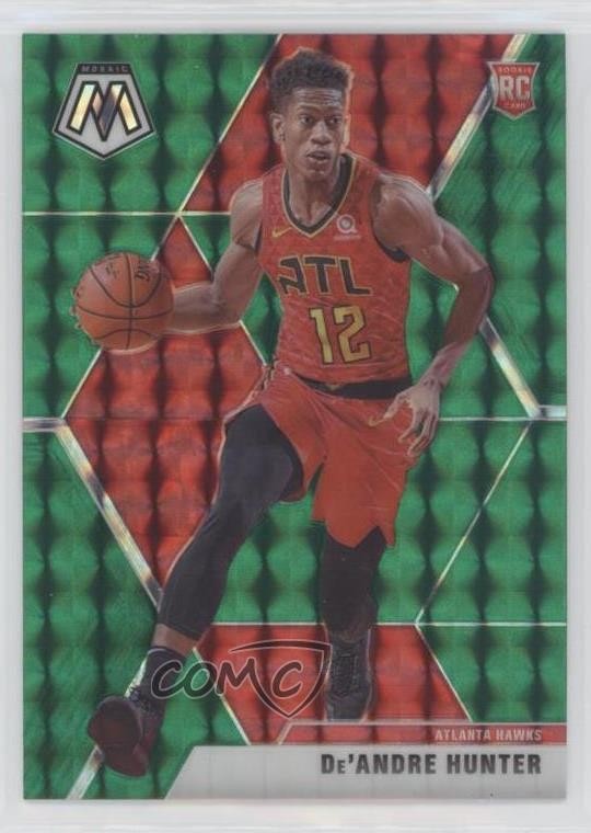 2019-20 Panini Mosaic Rookies Green Prizm De'Andre Hunter #239 0jo2