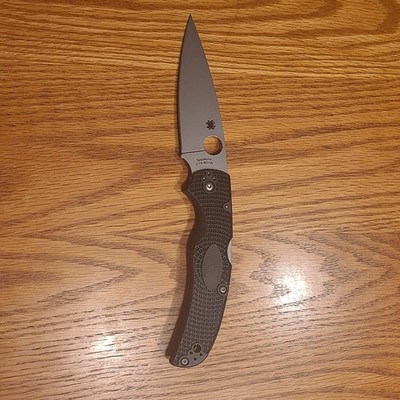 Spyderco Native Chief CTS BD1N Pocketknife Plain Drop Point Lockback FRN Black
