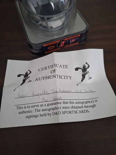 Minicasco firmado por Will Smith, Robert Reynolds y Tim Anderson Ohio State con CO - Imagen 8 de 8