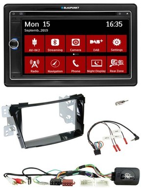 Blaupunkt Bluetooth DAB 2DIN USB DVD Lenkrad Autoradio für Hyundai i40 11-19 USB