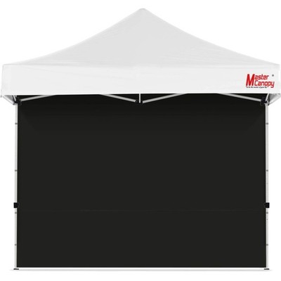 Schwarze Seitenwand für 3x3 m Pop-Up Pavillon - Schützt vor Wind und Wetter