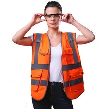 Motorcycle Jacket Hi Vis Reflective Cycling Vest Bike Bicycle Night Running Jogg