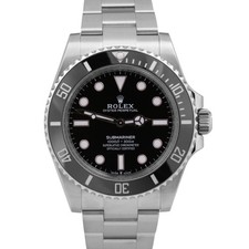 NUOVO DICEMBRE 2025 ROLEX SUBMARINER 124060 senza data 41 mm ceramica nera mai indossato set completo