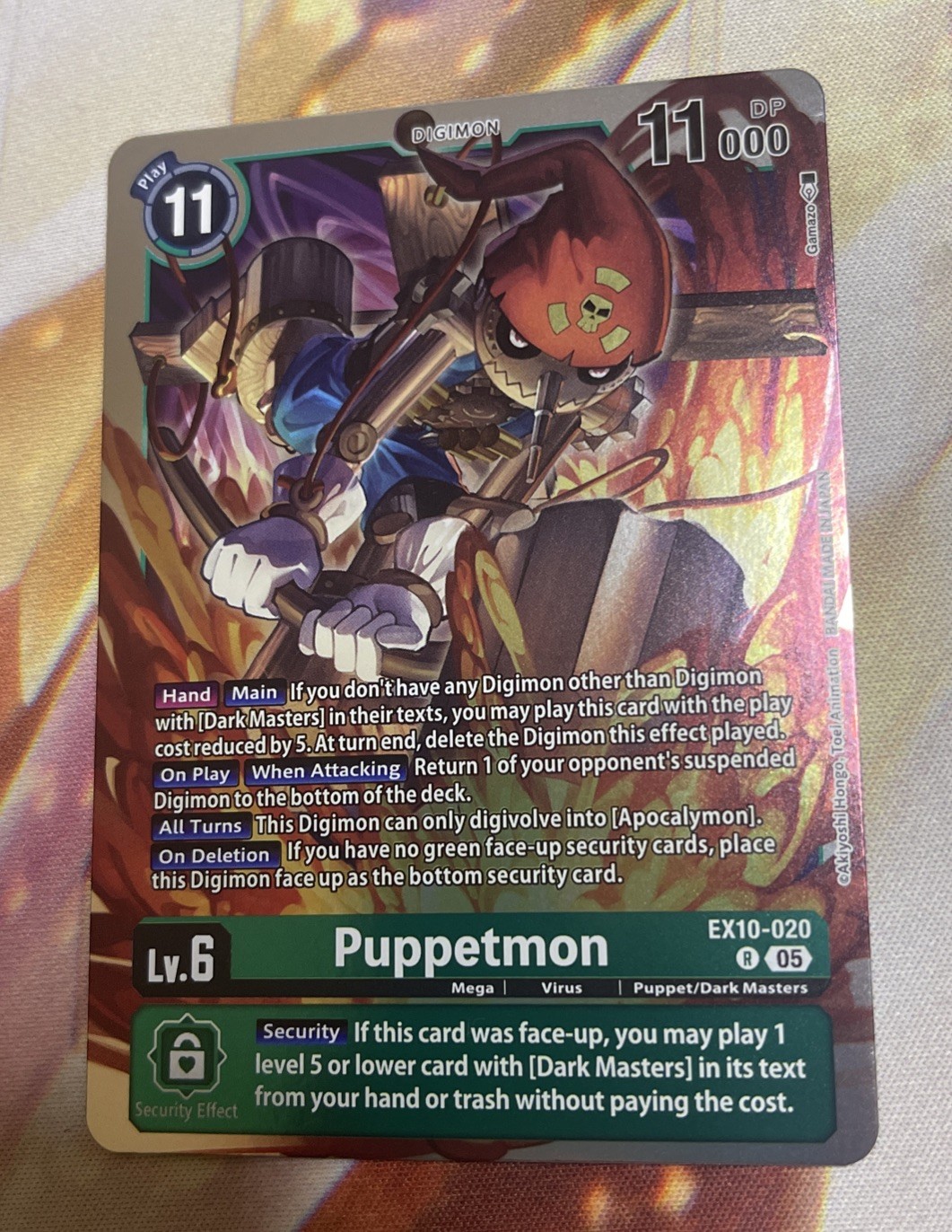 Puppetmon Foil - EX10-020 Rare - NM - Digimon TCG