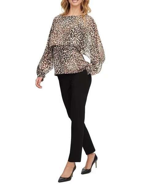 Women DKNY Shirt Black Chiffon 38 / M / 46