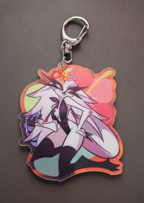 [Helluva Boss] - Swimsuit Stella Rainbow Keychain (Shark Robot)