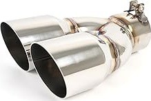 3 Dual Exhaust Tip 3.5 Outlet Stainless Steel Weld-on Polished 3 Dual Exhaust Tip 3.5 Outlet Stainless Steel Weld-on Polished