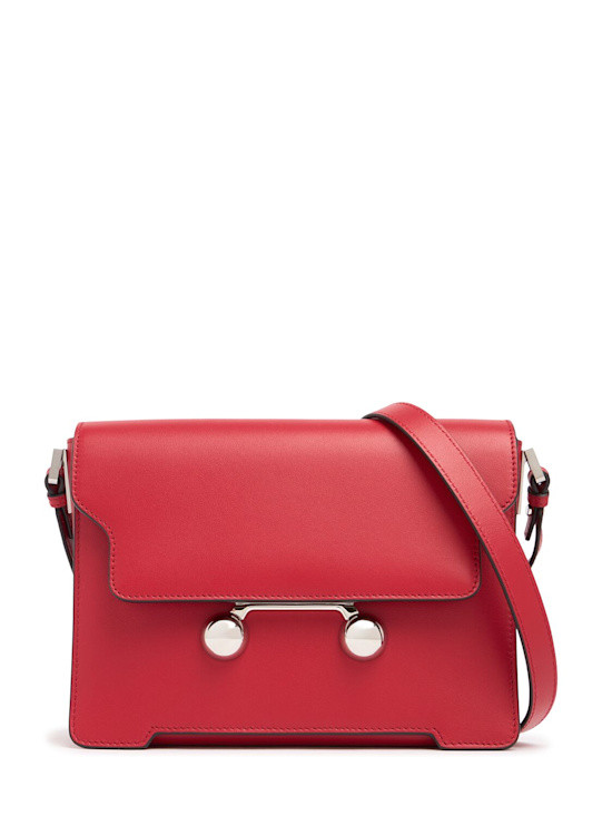 【送料&関税込】Marni Trunkaroo Handbag In Red Leather Marni - Medium Trunkaroo leather shoulder bag - Hot Red | eBay