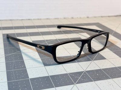 Oakley Chamfer OX8039-1149 Eyeglasses 49-18-140 w/ Woodgrain ''O''s - FRAME ONLY