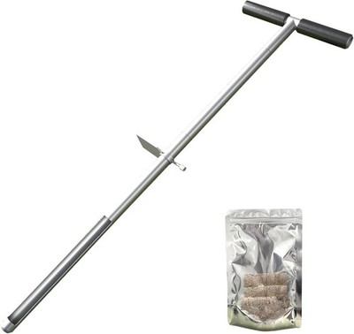 36 Inch Soil Sampler Probe, Stainless Steel Soil Sampling Tube Soil Core Samp...