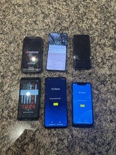 Lot of 6 Cell Phones for Parts As-is. Samsung, Motorola, Kyocera.