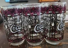 (6) Vintage Coca-Cola, Hardee's Restaurant Stained Glass Look Drinking Glass