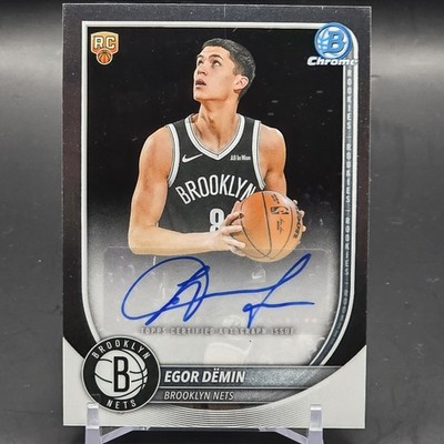 Egor Demin 2025-26 Bowman Chrome Rookie Autographs #TCAR-ED Auto Nets
