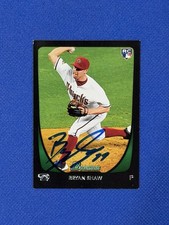 Bryan Shaw 2011 Bowman Chrome Draft Rookie Signed Autograph Auto Card #42 K’. rookie card picture