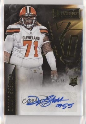 2015 Playbook Rookies Xs and Os Signatures Gold 21/25 Danny Shelton Auto RC 0c2