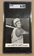 1961 Kahn’s Baseball Wally Post Cincinnati Reds SGC 6.5 EX/NM+