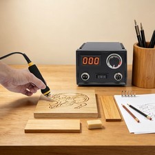 Máquina de Quemar Madera Profesional Pirografía Herramienta Soldador Juego