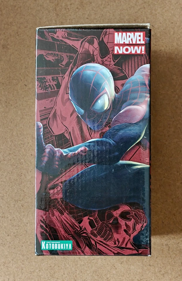 Spider-Man Marvel ¡AHORA! Spider-Man Miles Morales Artfx+ Kotobukiya escala 1/10 Foto 2 de 4