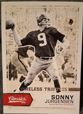 2016 Classics SONNY JURGENSEN  Timeless Tributes Silver 3/25 EAGLES - Redskins