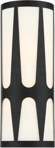 Elegant Royston 2-Light Black Wall Sconce for Modern Home Decor - Picture 1 of 7